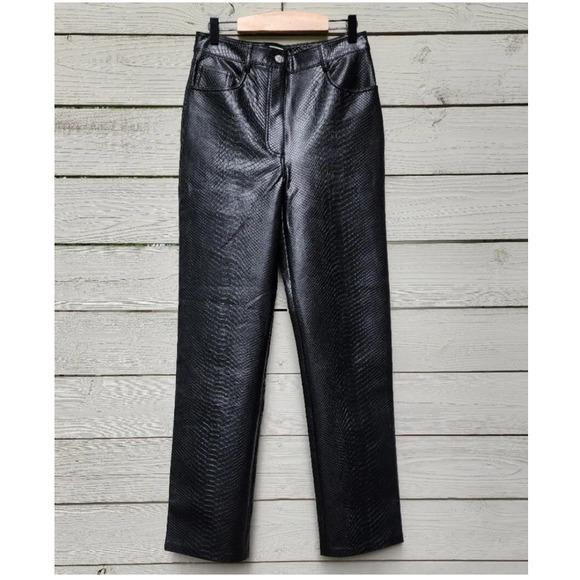 Wilfred Free Snake Skin Vegan Leather Pants - Picture 1 of 5